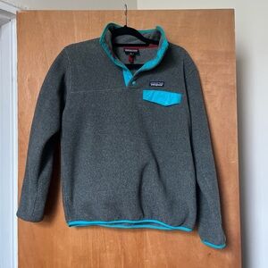 Patagonia Gray Fleece Pullover, XS